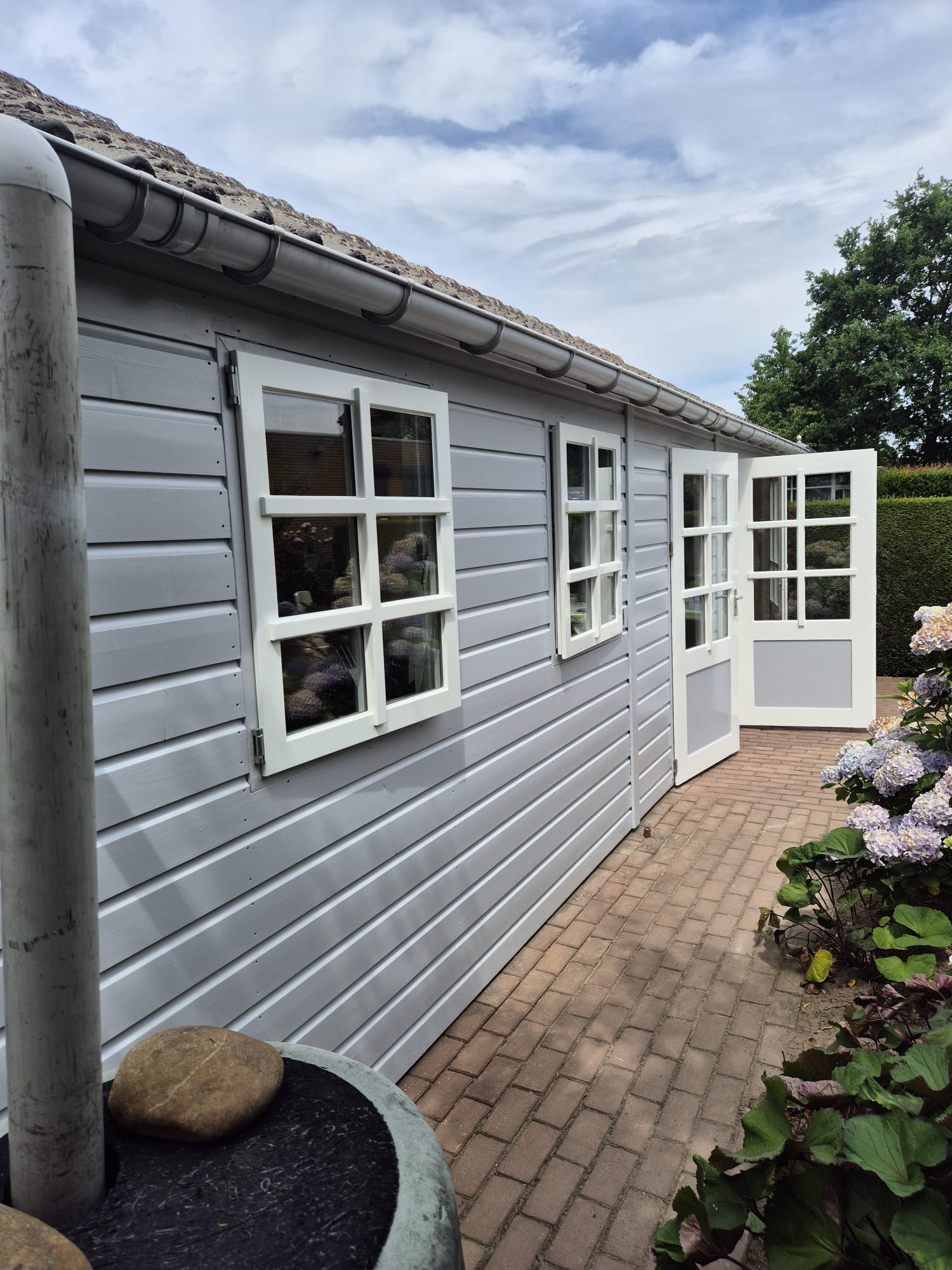 Tuinhuis in een nieuwe kleur